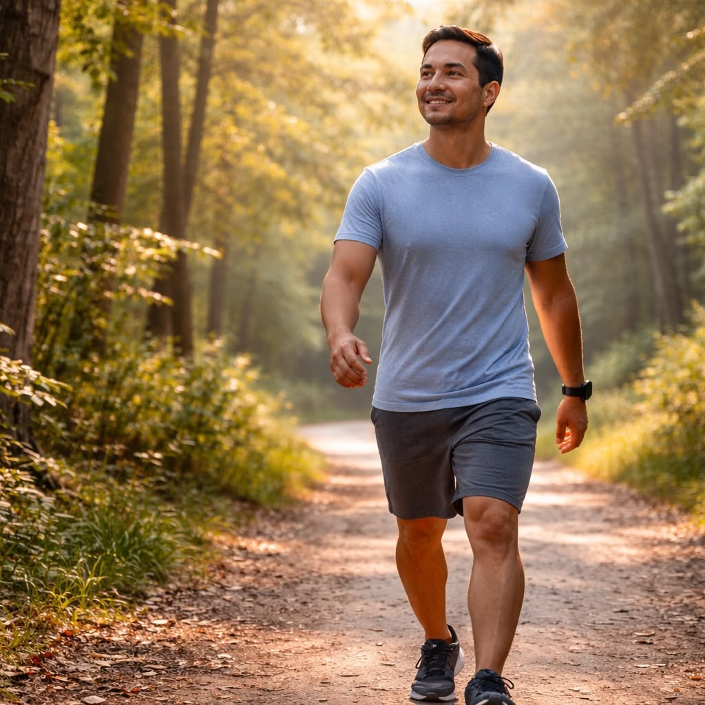 Soft gradient with abstract stepping forms